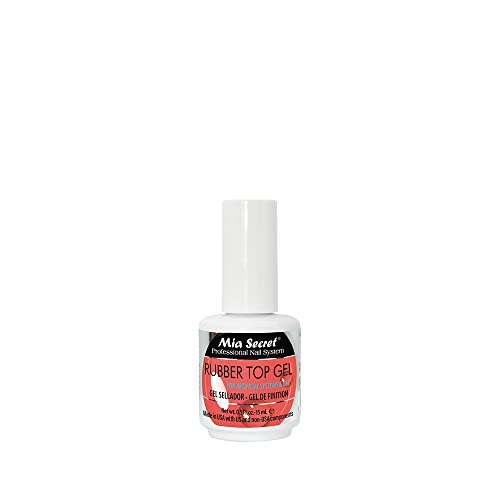 Mia Secret Rubber Top Gel UV-LED topcoat for shiny nail finish