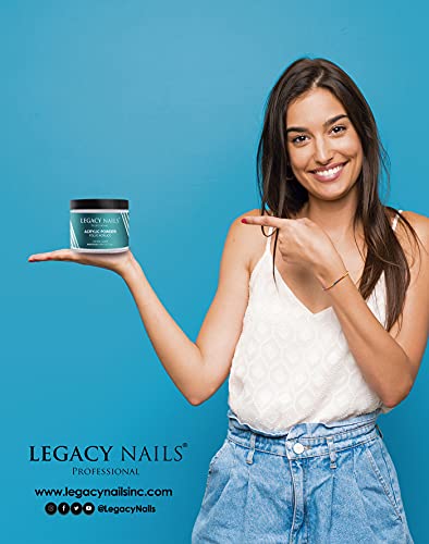 Legacy Nails Acrylic Powder 4oz Crystal Clear
