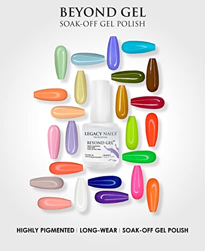 LEGACY NAILS Professional Beyond Gel Soak-Off Nail Gel Polish Full Coverage Highly Pigmented Gel Nail Polish