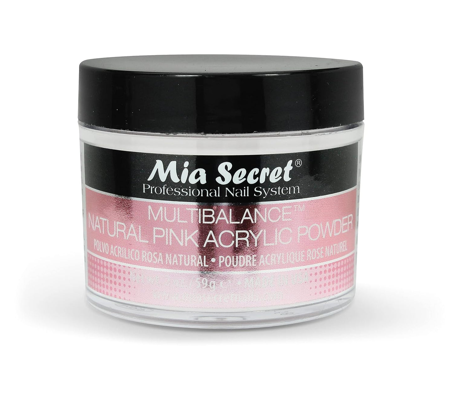 Mia Secret Acrylic Powder 2oz Multi Balance Natural Pink