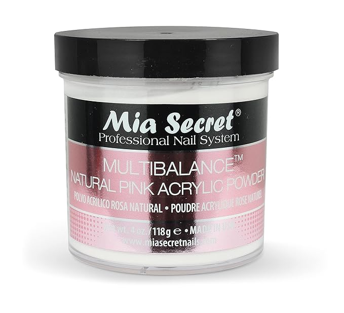 Mia Secret Acrylic Powder 4oz Multi Balance Natural Pink