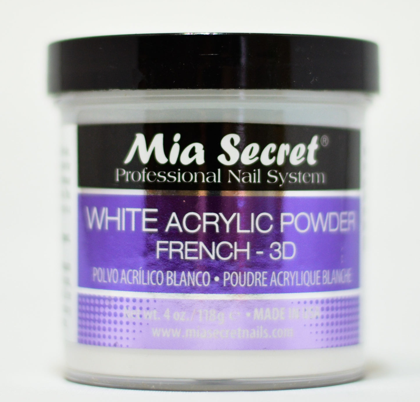 Mia Secret Acrylic Powder 4oz White