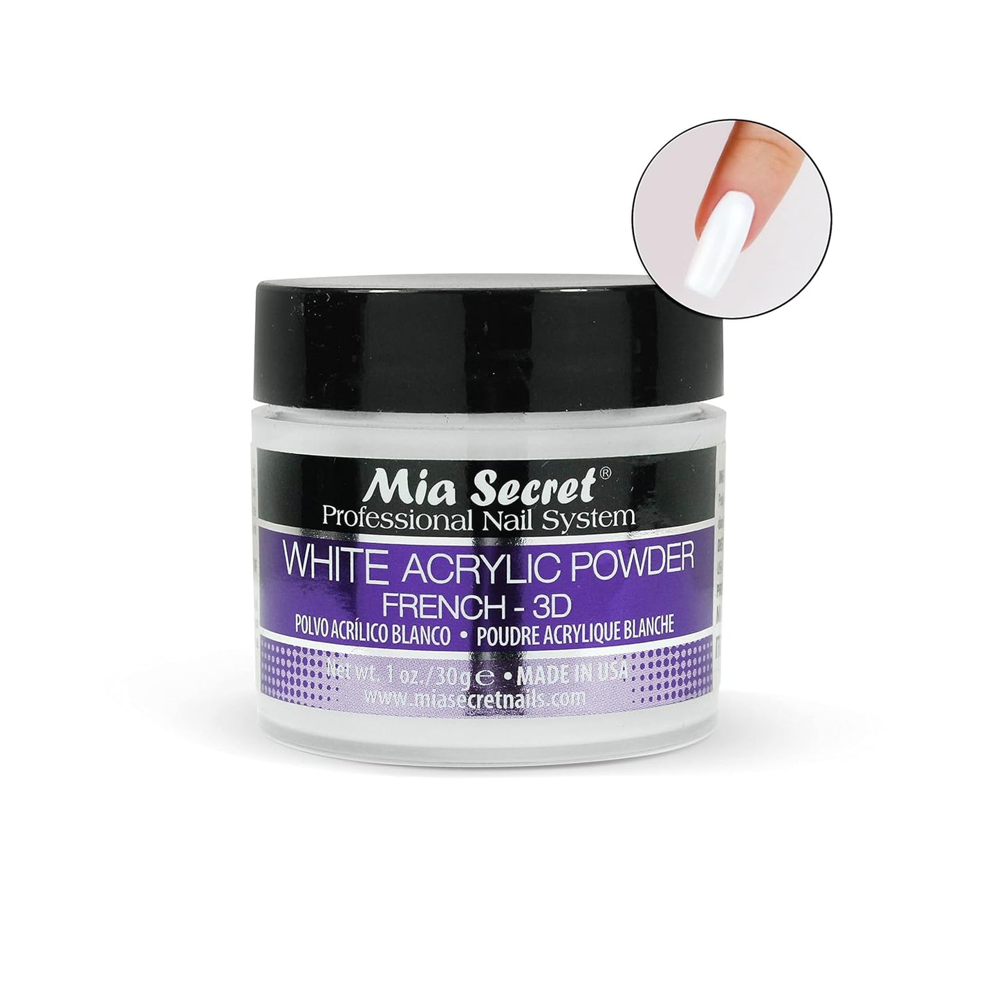 Mia Secret Acrylic Powder 4oz White