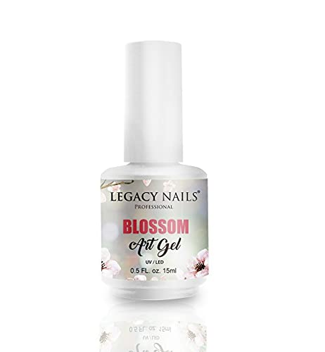 Legacy Nails Blossom Art Gel 0.5oz. Clear Nail Blooming Gel Polish for Nail Art Decoration Blooming Effect Nail Art Gel DIY and Salon Use Blossom Gel for Manicure Art Design with Nail Pen