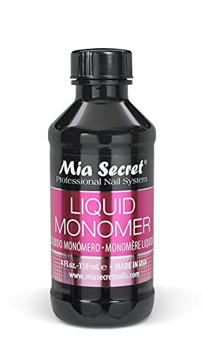 Mia Secret Liquid EMA Monomer 4 oz - Professional Nail Liquid for Acrylic Powder