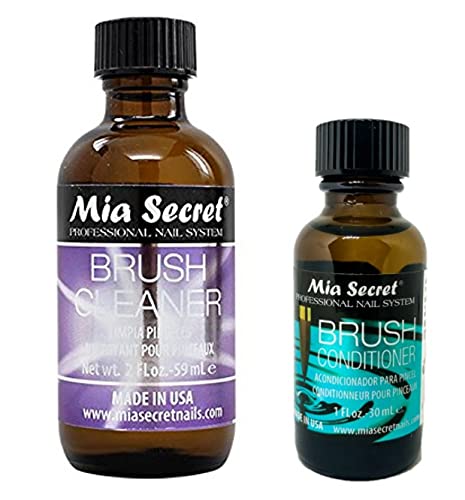 Mia Secret Brush Cleanser 2 oz (BC-55) + Brush Conditioner 1 oz (BC-60)