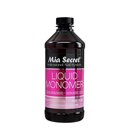 Mia Secret Liquid EMA Monomer 16 oz - Professional Nail Liquid for Acrylic Powder