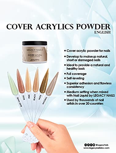 Legacy Nails Professional Cover Acrylic Powder, 4 ounces