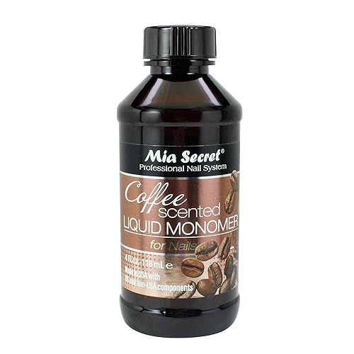 Mia Secret COFFEE SCENTED Liquid Monomer - Alternate Acrylic Nail Liquid for Acrylic Powder - EMA monomer - Scented Nail Monomer liquid - ema monomer acrylic nail liquid