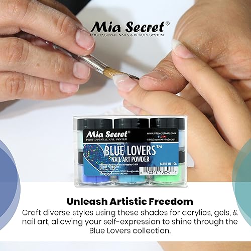 Mia Secret Acrylic Nail Art Powder Collection (BLUE LOVERS) 6PCS